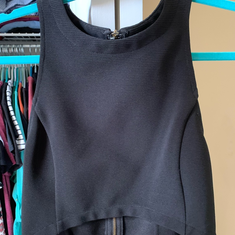 Black crop top